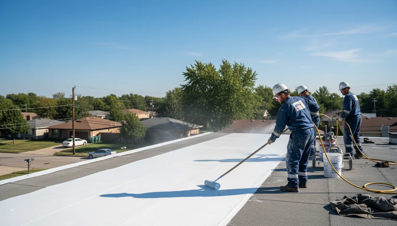 Commercial roof coating in Whites City, NM near me